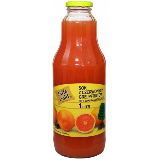 SOK Z CZERWONYCH GREJPFRUTÓW BIO 1 L - JAFFA GOLD