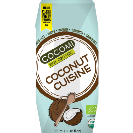 COCONUT MILK - NAPÓJ KOKOSOWY (17 % TŁUSZCZU) BIO 330 ml - COCOMI
