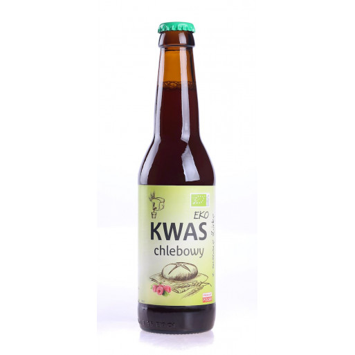 KWAS CHLEBOWY Z SOKIEM MALINOWYM BIO 330 ml - EKO NATURA