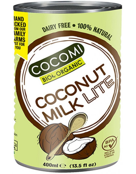 COCONUT MILK - NAPÓJ KOKOSOWY LIGHT W PUSZCE (9 % TŁUSZCZU) BIO 400 ml - COCOMI