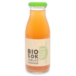 SOK JABŁKOWO - RABARBAROWY NFC BIO 250 ml - OWOCOWE SMAKI