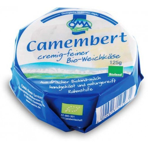 SER CAMEMBERT BIO (50 % TŁUSZCZU W SUCHEJ MASIE) 125 g - OMA SER CAMEMBERT BIO (50 % TŁUSZCZU W SUCHEJ MASIE) 125 g - OMA