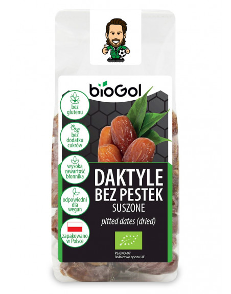 DAKTYLE BEZ PESTEK SUSZONE BEZGLUTENOWE BIO 150 g - BIOGOL