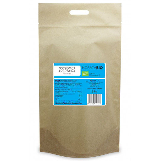 SOCZEWICA CZERWONA BIO 5 kg - HORECA