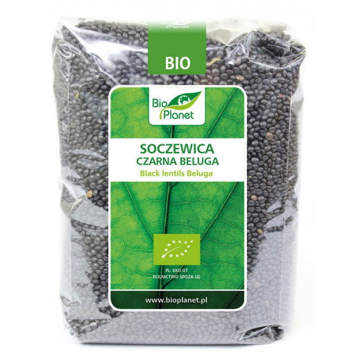 SOCZEWICA CZARNA BELUGA BIO 1 kg - BIO PLANET