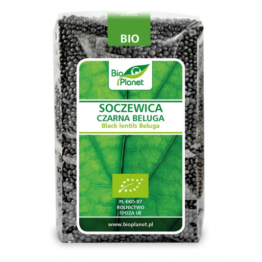 SOCZEWICA CZARNA BELUGA BIO 500 g - BIO PLANET