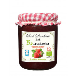 TRUSKAWKA 80 % Z CUKREM TRZCINOWYM BIO 270 g - SAD DANKÓW