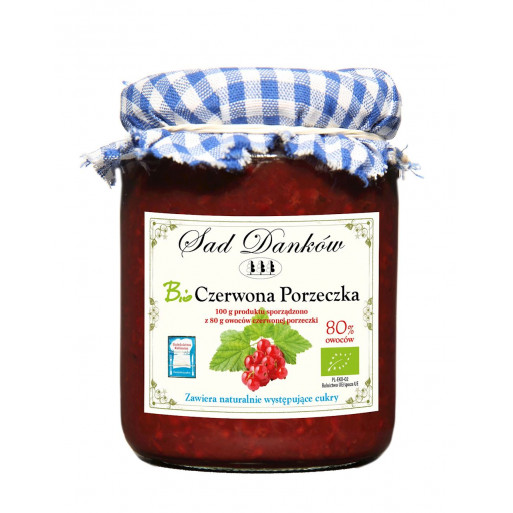 CZERWONA PORZECZKA 80 % BIO 260 g - SAD DANKÓW