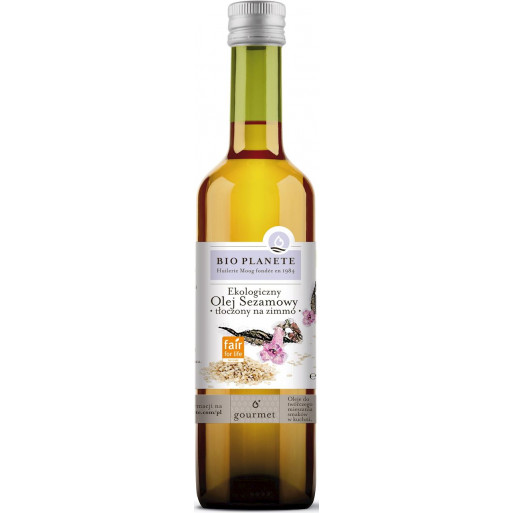 OLEJ SEZAMOWY TŁOCZONY NA ZIMNO BIO 500 ml - BIO PLANETE
