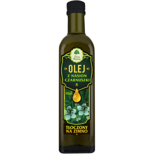 OLEJ Z NASION CZARNUSZKI TŁOCZONY NA ZIMNO BIO 100 ml - DARY NATURY