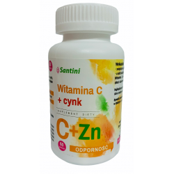 WITAMINA C + CYNK 60 TABLETEK - SANTINI