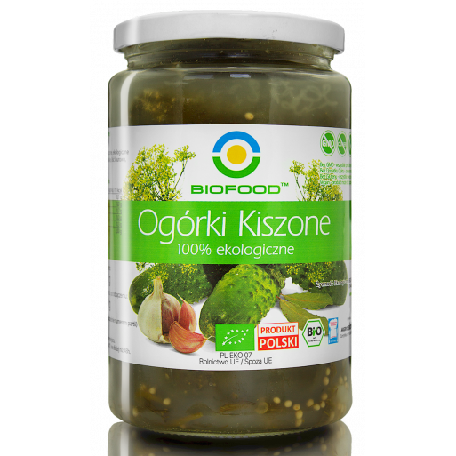 OGÓRKI KISZONE BEZGLUTENOWE BIO 700 g (400 g) - BIO FOOD