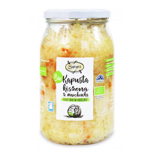 KAPUSTA KISZONA Z MARCHEWKĄ BIO 800 g - SĄTYRZ