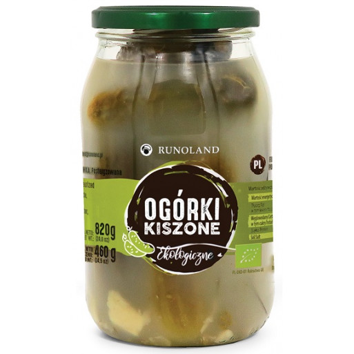 OGÓRKI KISZONE MAŁOSOLNE BIO 820 g (460 g) - RUNOLAND OGÓRKI KISZONE MAŁOSOLNE BIO 820 g (460 g) - RUNOLAND