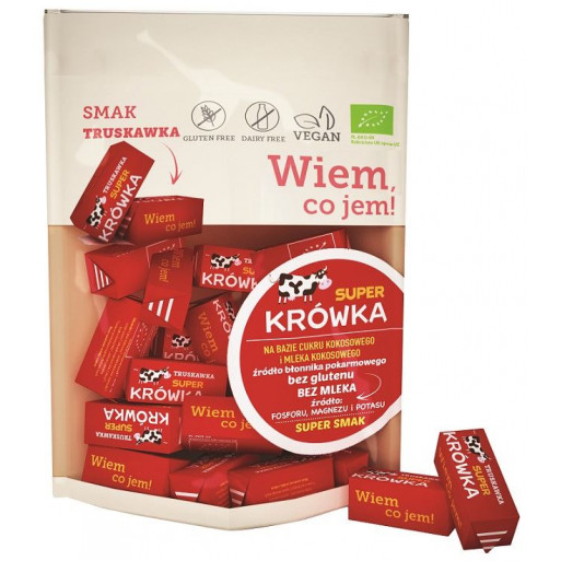 KRÓWKI TRUSKAWKOWE BEZGLUTENOWE BIO 150 g - ME GUSTO (SUPER KRÓWKA)