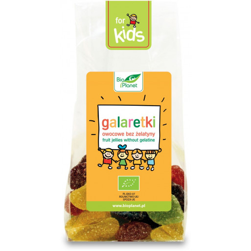 GALARETKI OWOCOWE BEZ ŻELATYNY BIO 100 g - BIO PLANET