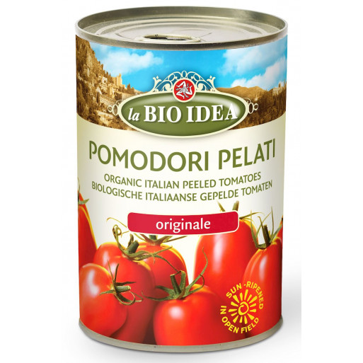 POMIDORY PELATI BEZ SKÓRY W PUSZCE BIO 400 g - LA BIO IDEA