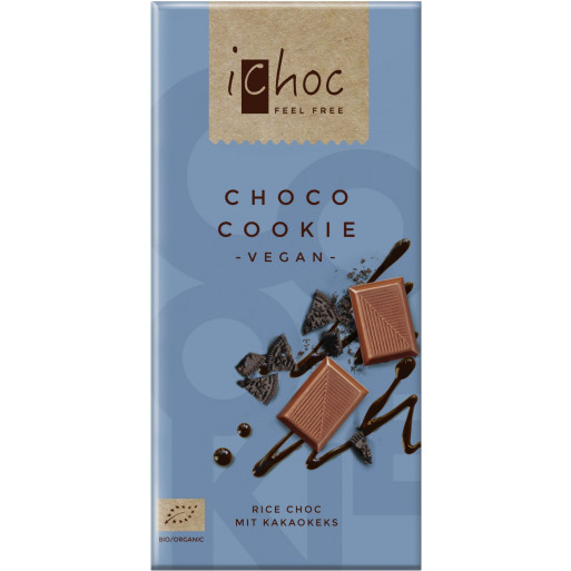 ICHOC CZEKOLADA KUWERTURA Z KAWAŁKAMI CIASTEK KAKAOWYCH (NA NAPOJU RYŻOWYM) BIO 80 g - ICHOC (VIVANI) ICHOC CZEKOLADA KUWERTURA Z KAWAŁKAMI CIASTEK KAKAOWYCH (NA NAPOJU RYŻOWYM) BIO 80 g - ICHOC (VIVANI)