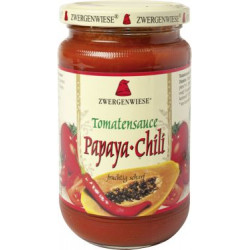 SOS POMIDOROWY PAPAYA-CHILI (PIKANTNY) BEZGLUTENOWY BIO 350 g - ZWERGENWIESE