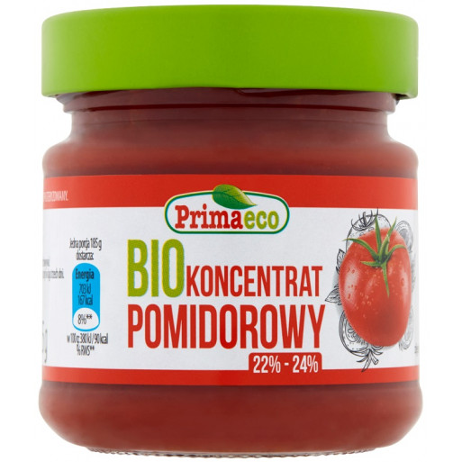 KONCENTRAT POMIDOROWY BIO 185 g - PRIMAECO KONCENTRAT POMIDOROWY BIO 185 g - PRIMAECO