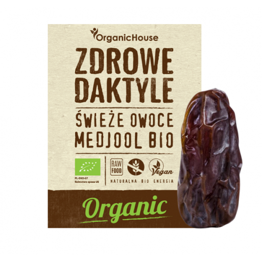 DAKTYLE MEDJOOL BEZGLUTENOWE BIO 500 g - ORGANIC HOUSE (ZDROWE DAKTYLE)