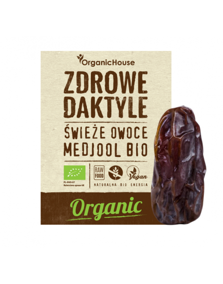 DAKTYLE MEDJOOL BEZGLUTENOWE BIO 500 g - ORGANIC HOUSE (ZDROWE DAKTYLE)