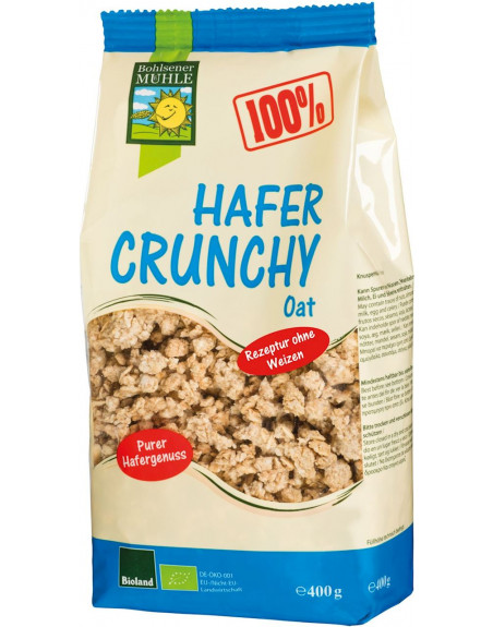 CRUNCHY OWSIANE BIO 400 g - BOHLSENER MUEHLE