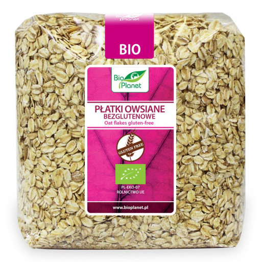 PŁATKI OWSIANE BEZGLUTENOWE BIO 1 kg - BIO PLANET