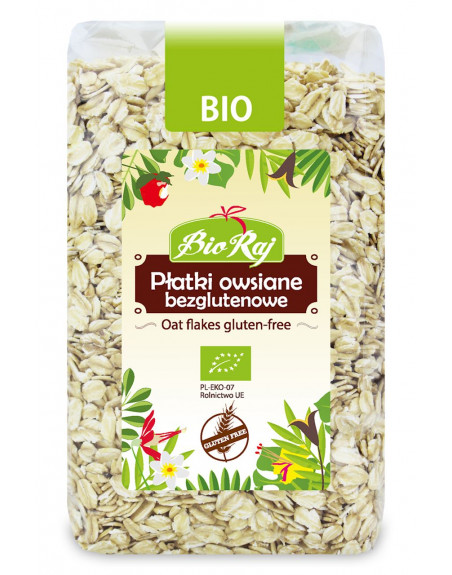 PŁATKI OWSIANE BEZGLUTENOWE BIO 350 g - BIO RAJ