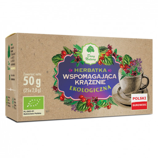 HERBATKA WSPOMAGAJĄCA KRĄŻENIE BIO (25 x 2 g) 50 g - DARY NATURY