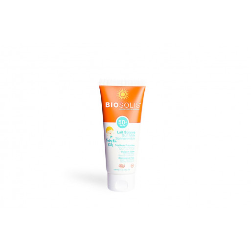 MLECZKO PRZECIWSŁONECZNE DLA NIEMOWLĄT I DZIECI SPF 50+ ECO 100 ml - BIOSOLIS
