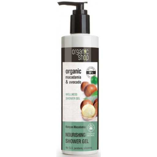 ŻEL POD PRYSZNIC ODŻYWCZY KENIJSKIE ORZECHY MACADAMIA ECO 280 ml - ORGANIC SHOP ŻEL POD PRYSZNIC ODŻYWCZY KENIJSKIE ORZECHY MACADAMIA ECO 280 ml - ORGANIC SHOP