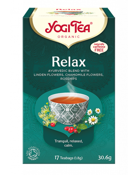 HERBATKA RELAX BIO (17 x 1,8 g) 30,6 g - YOGI TEA