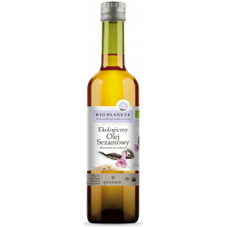 OLEJ SEZAMOWY TŁOCZONY NA ZIMNO BIO 500 ml - BIO PLANETE