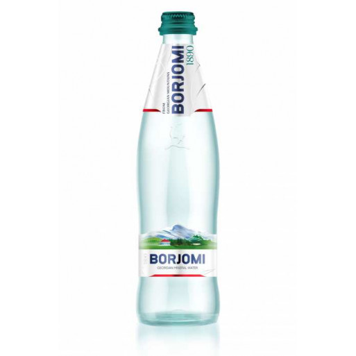 WODA MINERALNA GAZOWANA SZKŁO 500 ml - BORJOMI