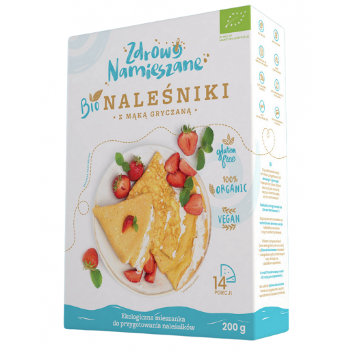 MIESZANKA NA NALEŚNIKI Z MĄKĄ GRYCZANĄ BIO 200 g - ZDROWO NAMIESZANE