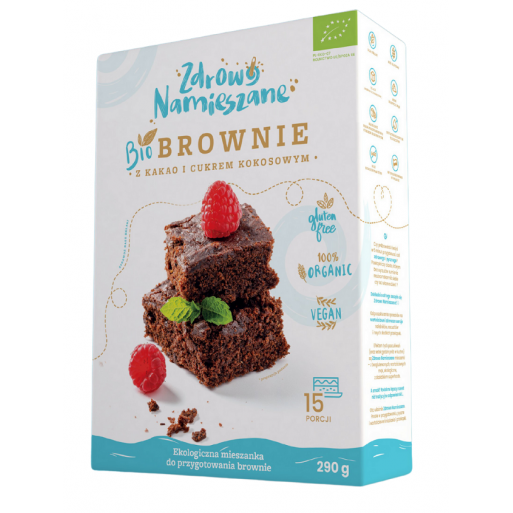 MIESZANKA NA BROWNIE Z KAKAO I CUKREM KOKOSOWYM BIO 290 g - ZDROWO NAMIESZANE