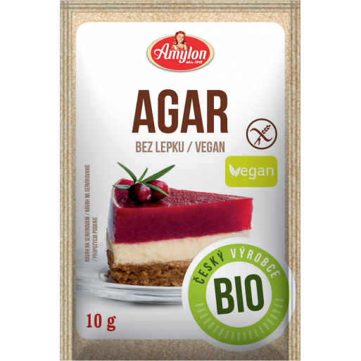 AGAR - AGAR BEZGLUTENOWY BIO 10 g - AMYLON AGAR - AGAR BEZGLUTENOWY BIO 10 g - AMYLON