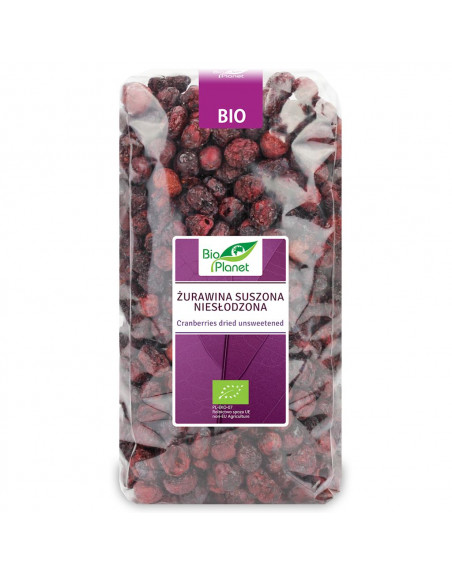 ŻURAWINA SUSZONA NIESŁODZONA BIO 150 g - BIO PLANET