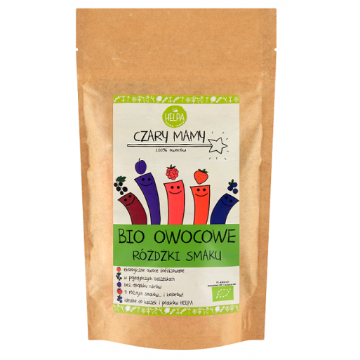 RÓŻDŻKI SMAKU OWOCOWE (LIOFILIZOWANE OWOCE) BIO (10 x 2 g) 20 g - HELPA