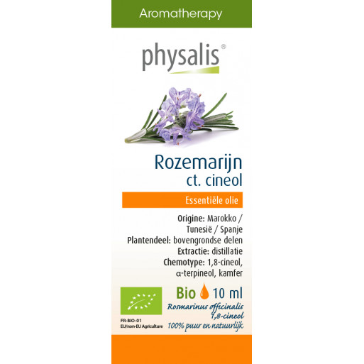 OLEJEK ETERYCZNY ROZMARYN LEKARSKI (ROZEMARIJN) BIO 10 ml - PHYSALIS