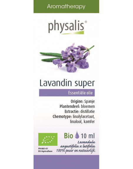 OLEJEK ETERYCZNY LAWENDA POŚREDNIA (LAVANDIN SUPER) BIO 10 ml - PHYSALIS
