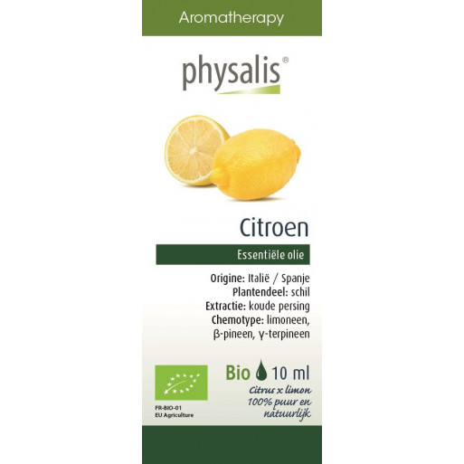 OLEJEK ETERYCZNY CYTRYNA ZWYCZAJNA (CITROEN) BIO 10 ml - PHYSALIS