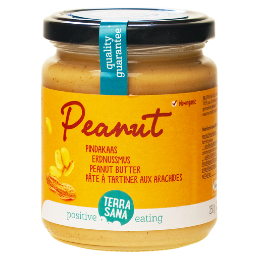 KREM Z PRAŻONYCH ORZESZKÓW ZIEMNYCH BIO 250 g - TERRASANA