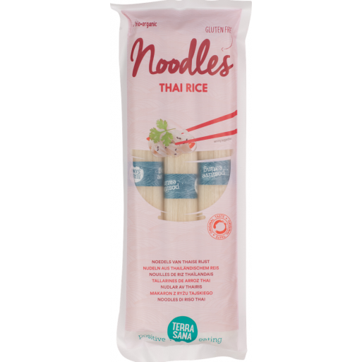 MAKARON (TYPU NOODLE Z RYŻU BIAŁEGO) BEZGLUTENOWY BIO 250 g - TERRASANA