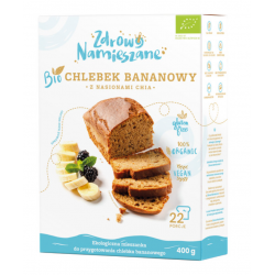 MIESZANKA NA CHLEBEK BANANOWY Z NASIONAMI CHIA BIO 400 g - ZDROWO NAMIESZANE