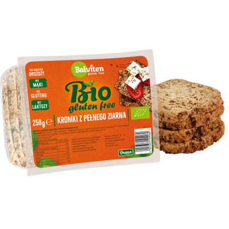 CHLEB Z PEŁNEGO ZIARNA BEZGLUTENOWY BIO 250 g - BALVITEN