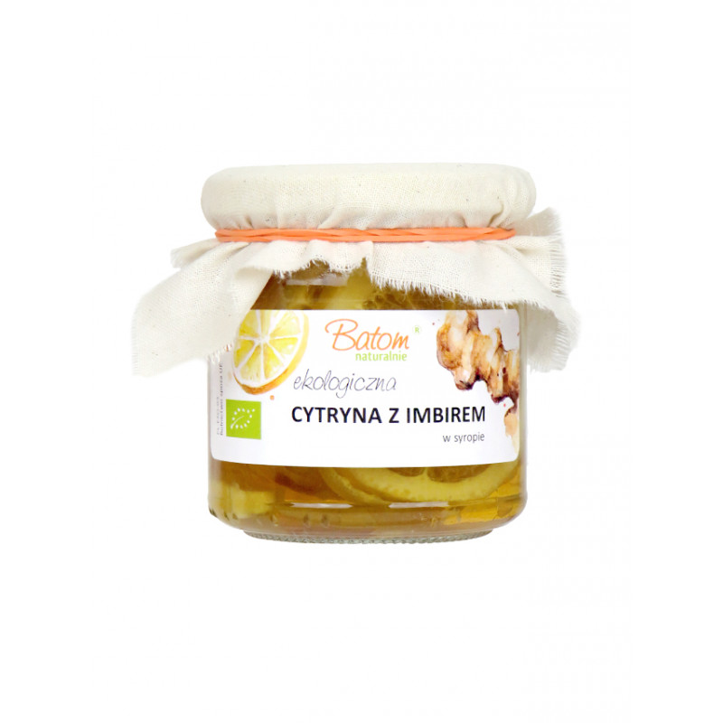 CYTRYNA Z IMBIREM W SYROPIE BIO 220 g - BATOM
