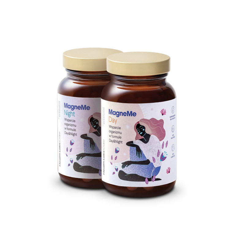 MAGNEZ Z WITAMINĄ B6 (MAGNE ME) 120 KAPSUŁEK (60 szt. x 2) - HEALTH LABS