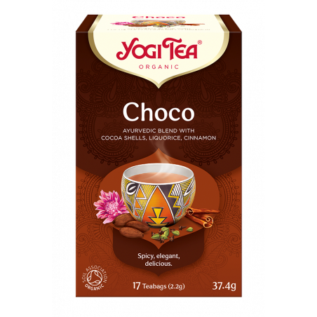 HERBATKA CZEKOLADOWA Z KAKAO (CHOCO) BIO (17 x 2,2 g) 37,4 g - YOGI TEA